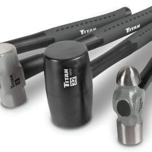 Titan 63125 5-Piece Hammer Set, Includes 16oz & 32oz Ball Pein, 32oz Sledge